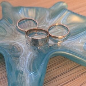 Elegant Gold-Tone Ring Set